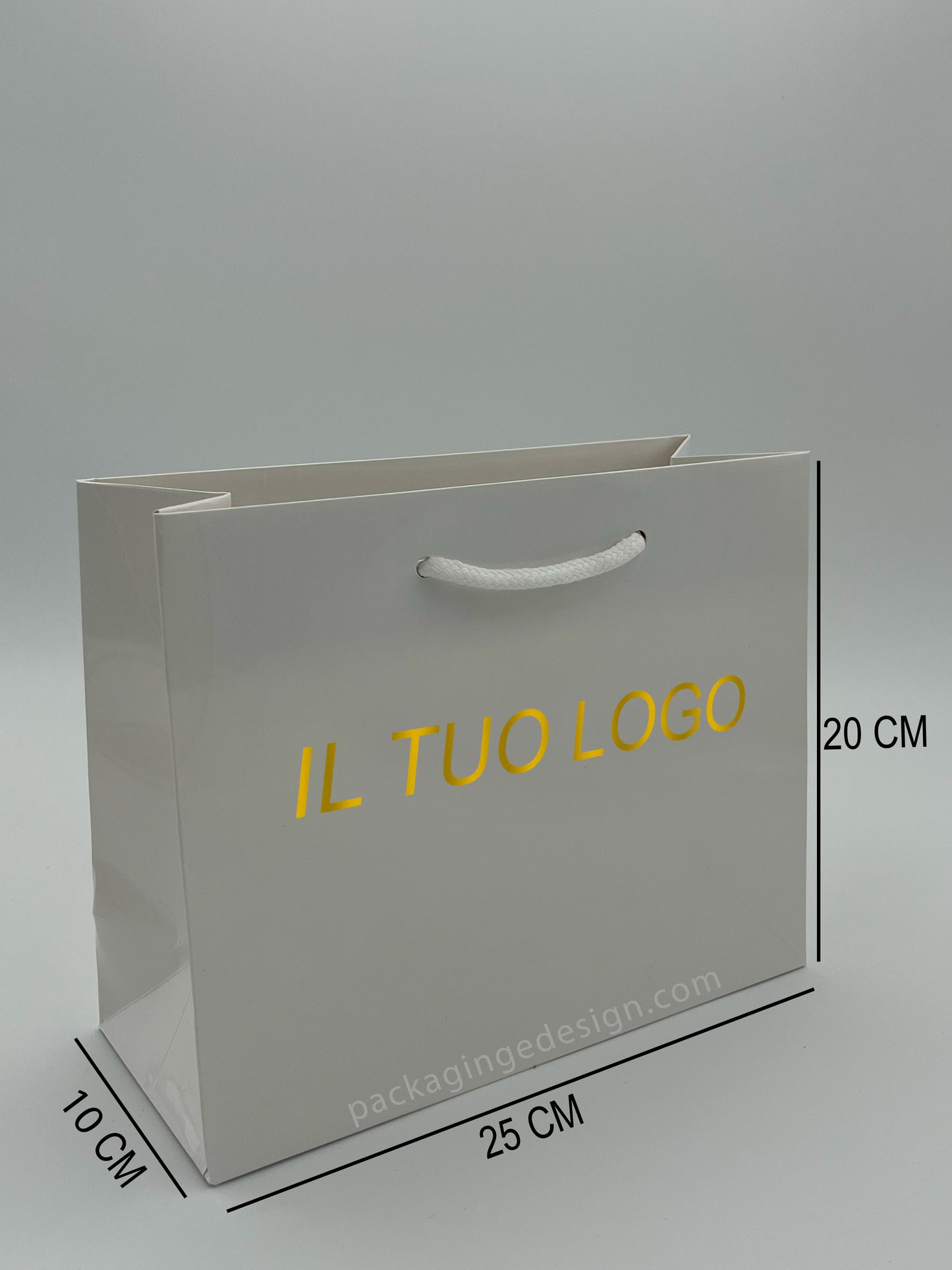 Shopper Personalizzate con Stampa a Caldo – Formato Piccolo