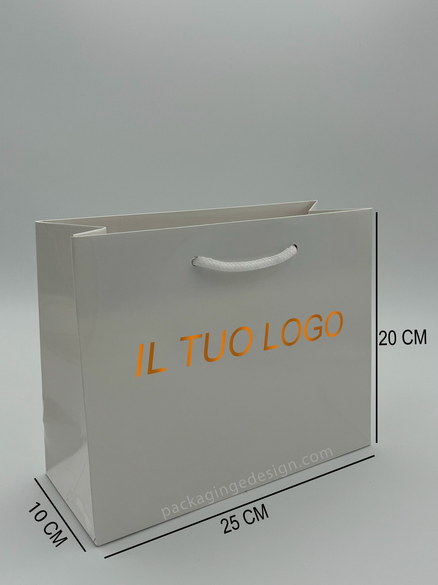 Shopper Personalizzate con Stampa a Caldo – Formato Piccolo